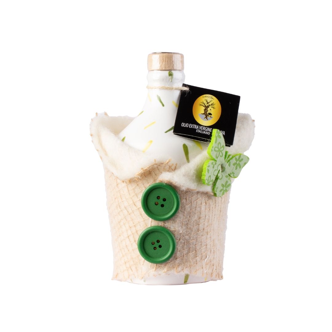 Olio extra vergine di oliva ceramica bianco e verde 500 ml Oro Lisa 1 62d5fdb4