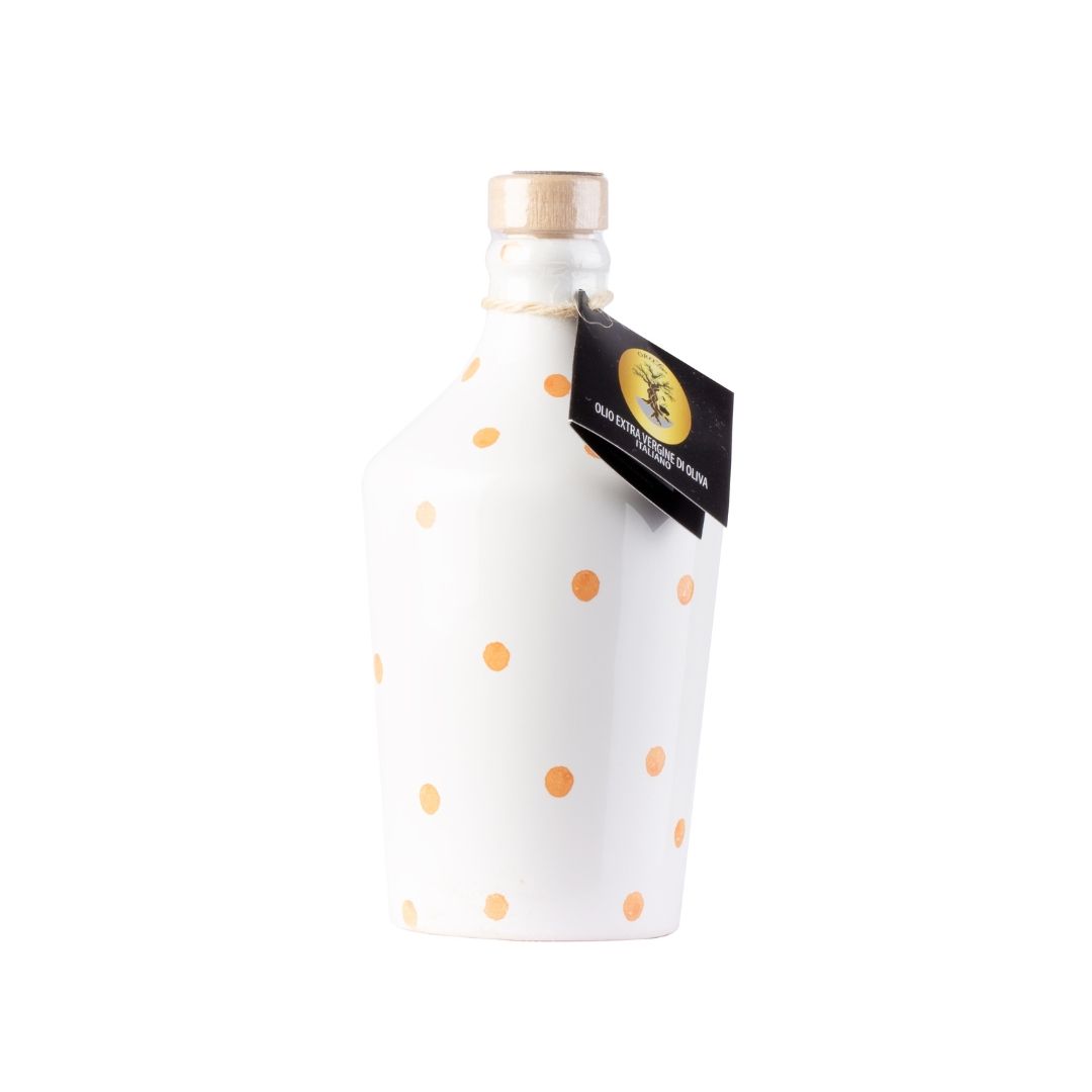 Olio extra vergine di oliva ceramica poua bianca 500 ml Oro Lisa 0 fb913e76